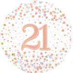 Single 18" 21st Birthday Foil Balloons (Various Designs)