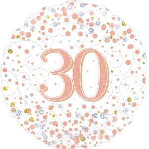Single 18" 30th Birthday Foil Balloons (Various Designs)