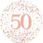 Single 18" 50th Birthday Foil Balloons (Various Designs)