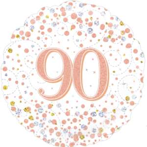 Single 18" 90th Birthday Foil Balloons (Various Designs)