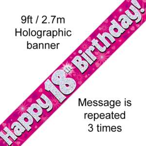 18th Birthday Banners