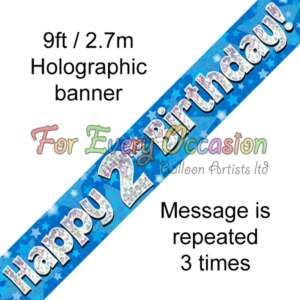 Oaktree Age 2 Blue Banner 2.7m