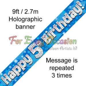 Oaktree Age 5 Blue Banner 2.7m