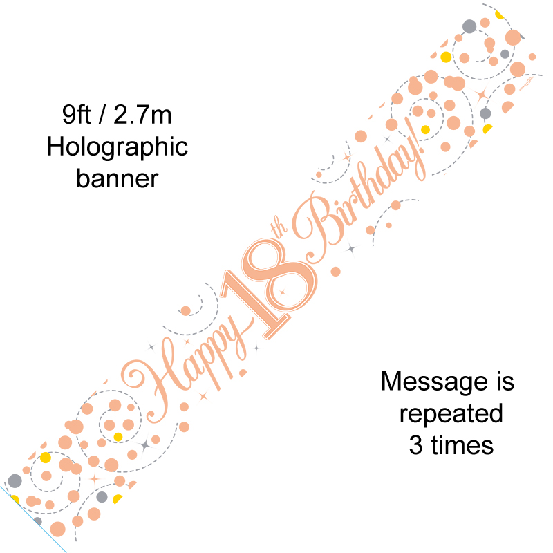 Oaktree Age 18 Rose Gold Fizz Banner 2.7m