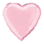 Unique 18" HEART Plain Pastel Pink