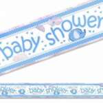 Unique Umbrellphant Blue Baby Shower Banner 3.6m