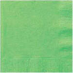 Unique 13" Luncheon Napkins 20ct Lime Green