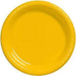 Unique 9" Paper Plates 16ct Sunflower Yellow