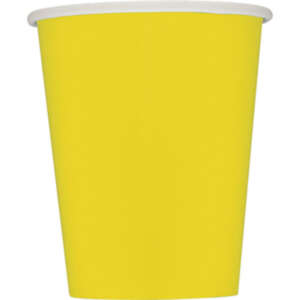 Unique Paper Cups (14ct) Sunflower Yellow