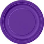 Unique 9" Paper Plates 16ct Deep Purple