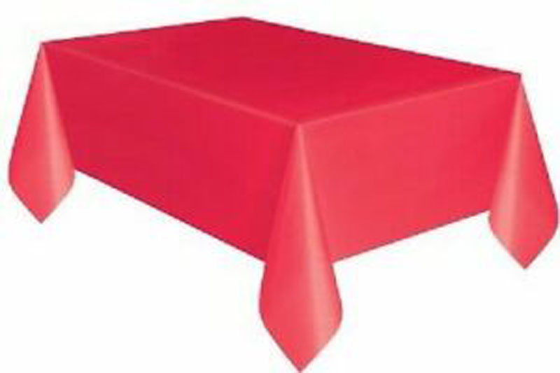 Unique Red Rectangular Tablecover 1.37m x 2.74m