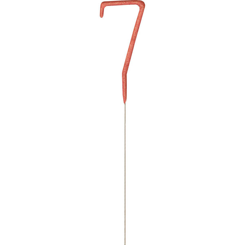 Unique Age 7 Rose Gold Sparkler