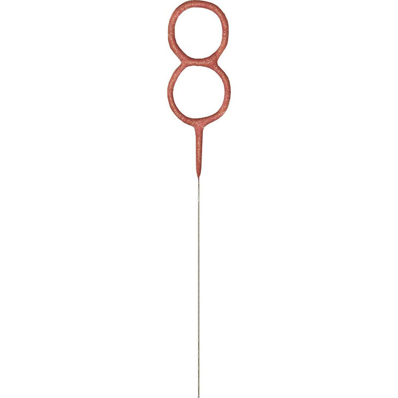 Unique Age 8 Rose Gold Sparkler