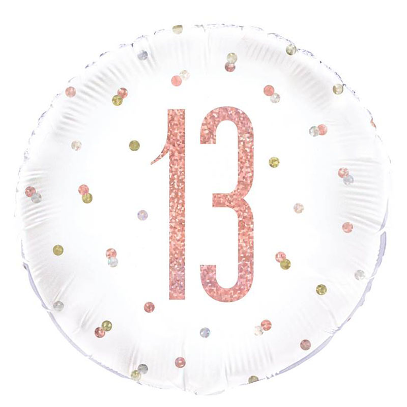 Single 18″ 13th Birthday Foil Balloons (Various Designs) – Cardelium at ...
