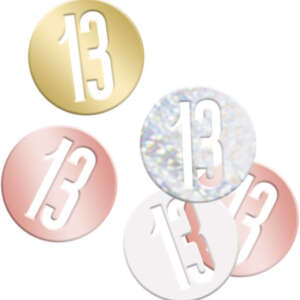 Unique Age 13 Rose Gold Confetti 14.1g