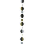 Anagram Balloon Tail Black/Gold Circles