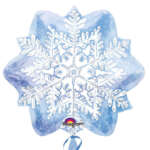 Anagram 18" Jr Shape Blue Snowflake