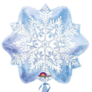 Anagram 18" Jr Shape Blue Snowflake