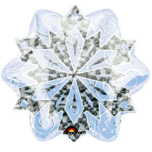 Anagram 18" Jr Shape Silver Snowflake