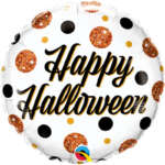 18" RND 01CT HALLOWEEN SPARKLY DOTS