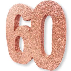 Age 60 Rose Gold Table Decoration