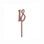 Hootballoo 18th Rose Gold Cake Topper