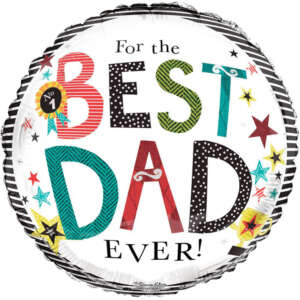 Father's Day Single 18" Foil Balloons (Various Designs)