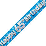 Oaktree 65th Birthday Blue Banner 2.7m