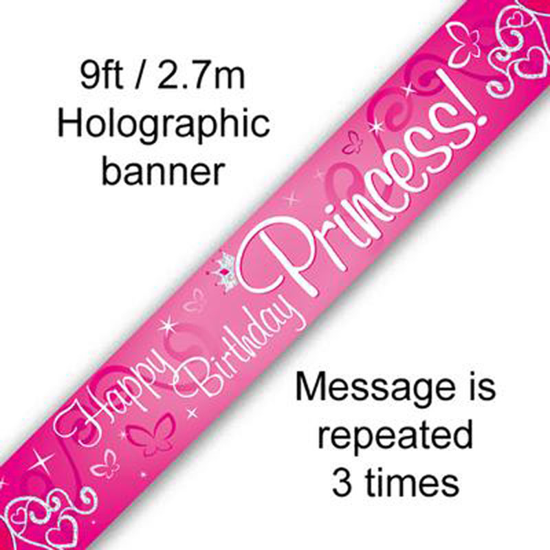 Oaktree Birthday Princess Banner 2.7m