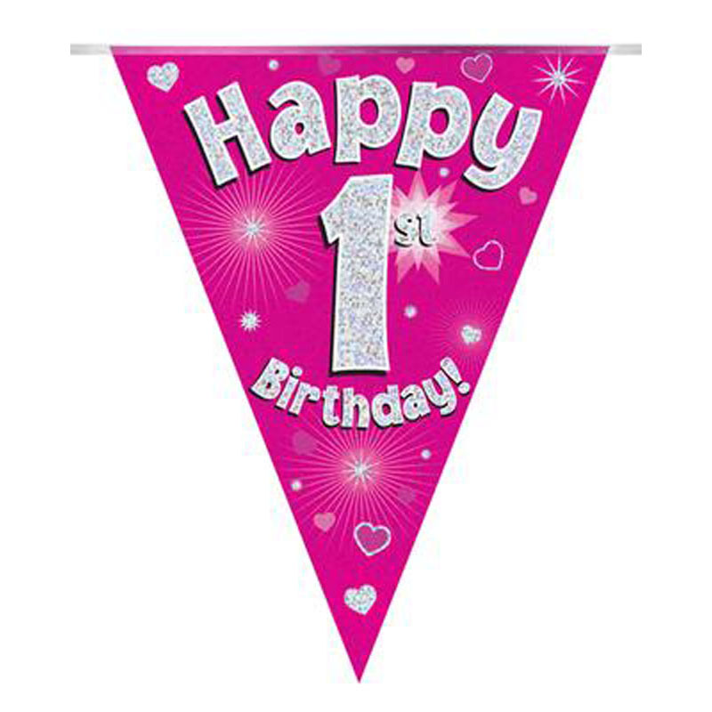 Oaktree Age 1 Pink Bunting 3.9m