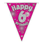 Oaktree Age 6 Pink Bunting 3.9m