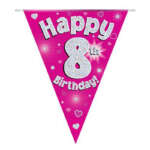 Oaktree Age 8 Pink Bunting 3.9m