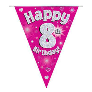 Oaktree Age 8 Pink Bunting 3.9m