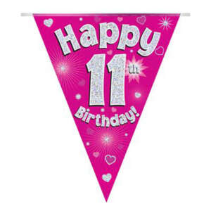Oaktree Age 11 Pink Bunting 3.9m
