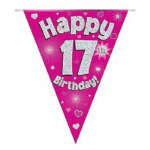 Oaktree Pink Age 17 Bunting