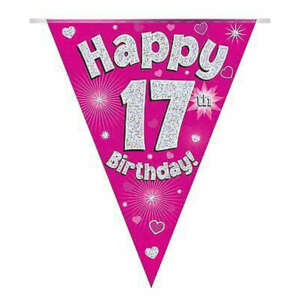 Oaktree Pink Age 17 Bunting