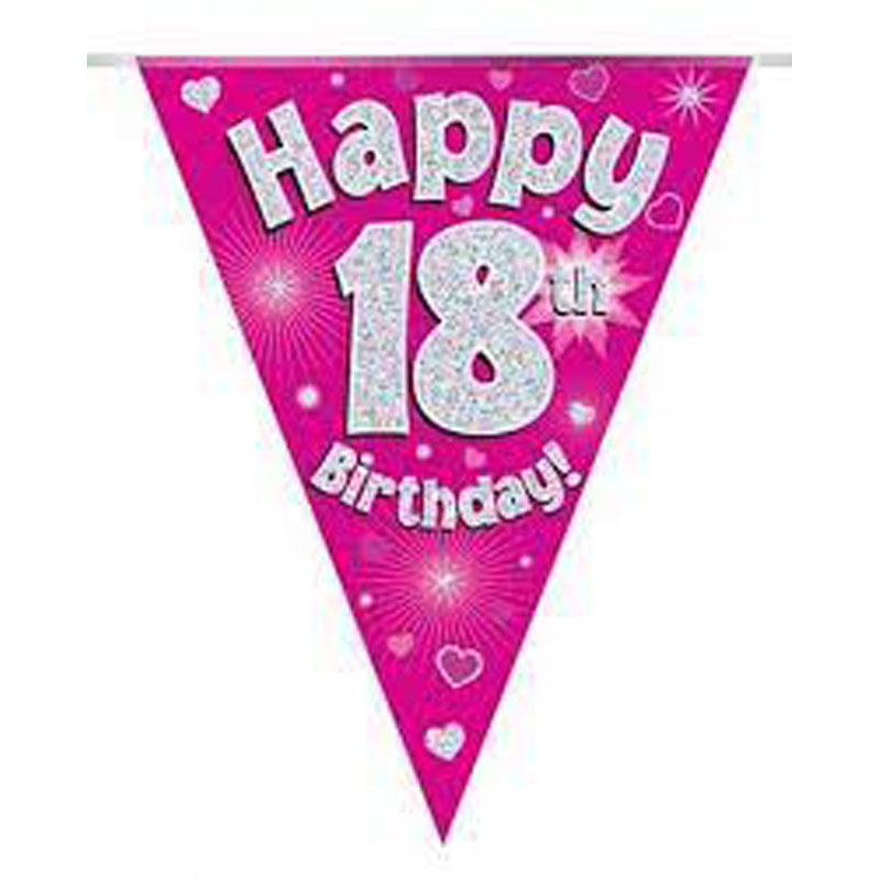 Oaktree Age 18 Pink Bunting 3.9m