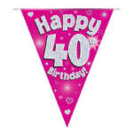 Oaktree Age 40 Pink Bunting 3.9m