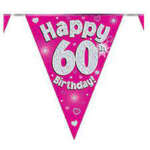 Oaktree Age 60 Pink Bunting 3.9m