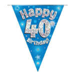 Oaktree Age 40 Blue Bunting 3.9m