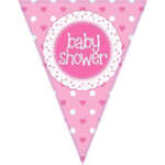 Oaktree Pink Baby Shower Bunting