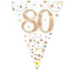 Oaktree 80th Rose Gold Fizz Bunting 3.9m