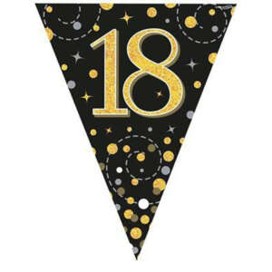Oaktree Age 18 Black Gold Fizz Bunting 3.9m