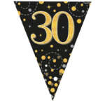 Oaktree Age 30 Black Gold Fizz Bunting 3.9m