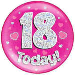 Oaktree Age 18 Pink Jumbo Badge