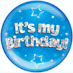 Oaktree Blue It's My Birthday Jumbo Badge
