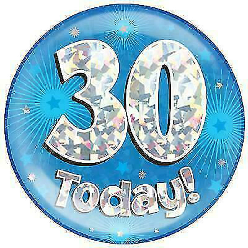 Oaktree Age 30 Blue Jumbo Badge