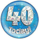 Oaktree Age 40 Blue Jumbo Badge