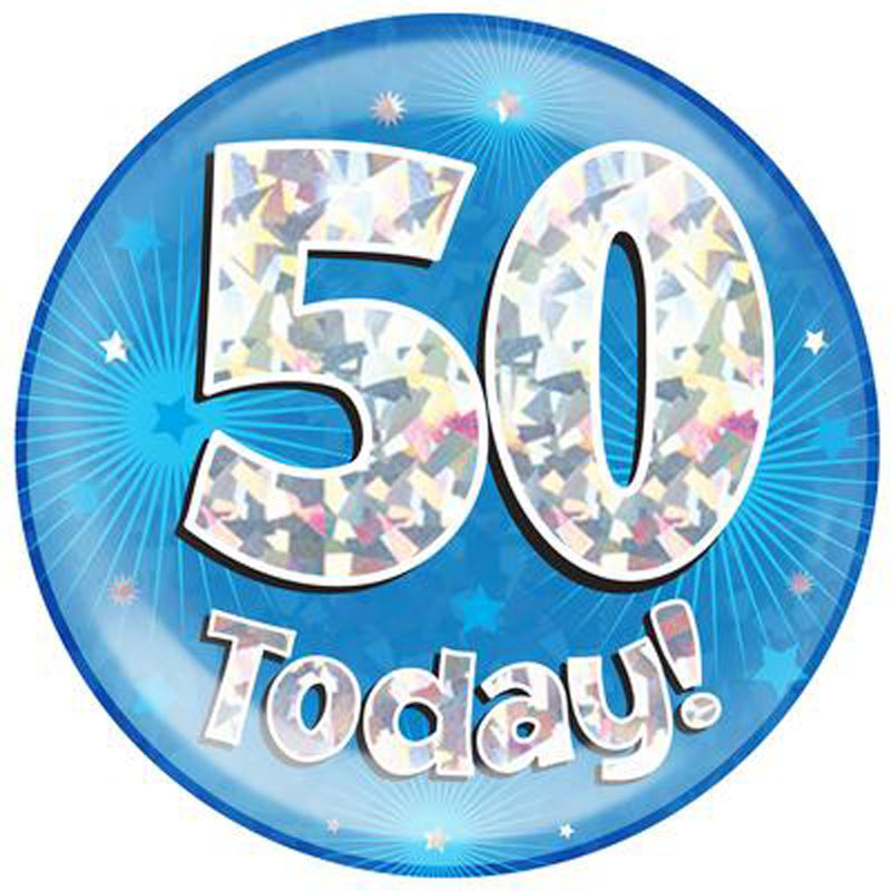 Oaktree Age 50 Blue Jumbo Badge