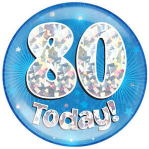 Oaktree Age 80 Blue Jumbo Badge
